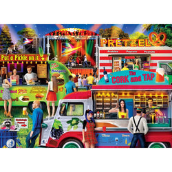 Food Truck Roundup - The Foodie Fest 1000 Piece Jigsaw Puzzle