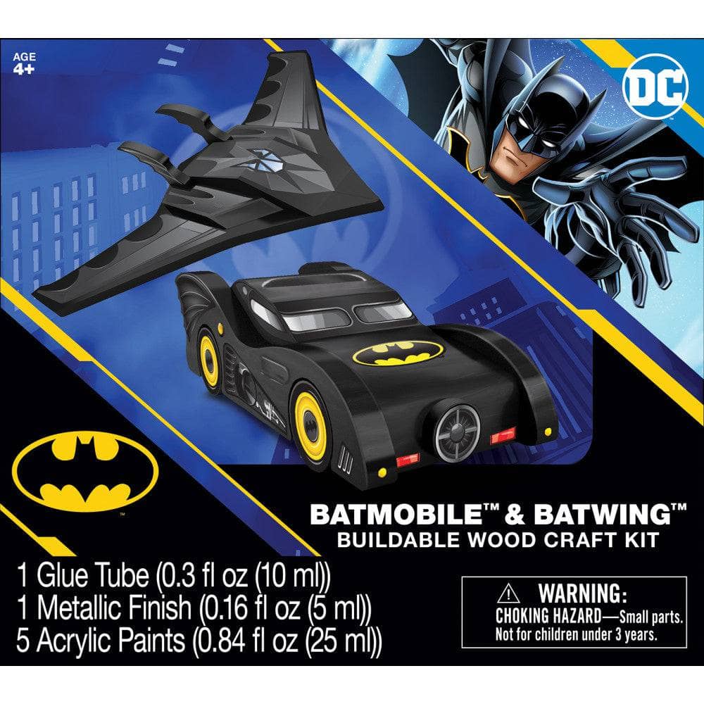 Batman - Batmobile & Batwing Wood Craft Kit (ONLINE ORDER ONLY)