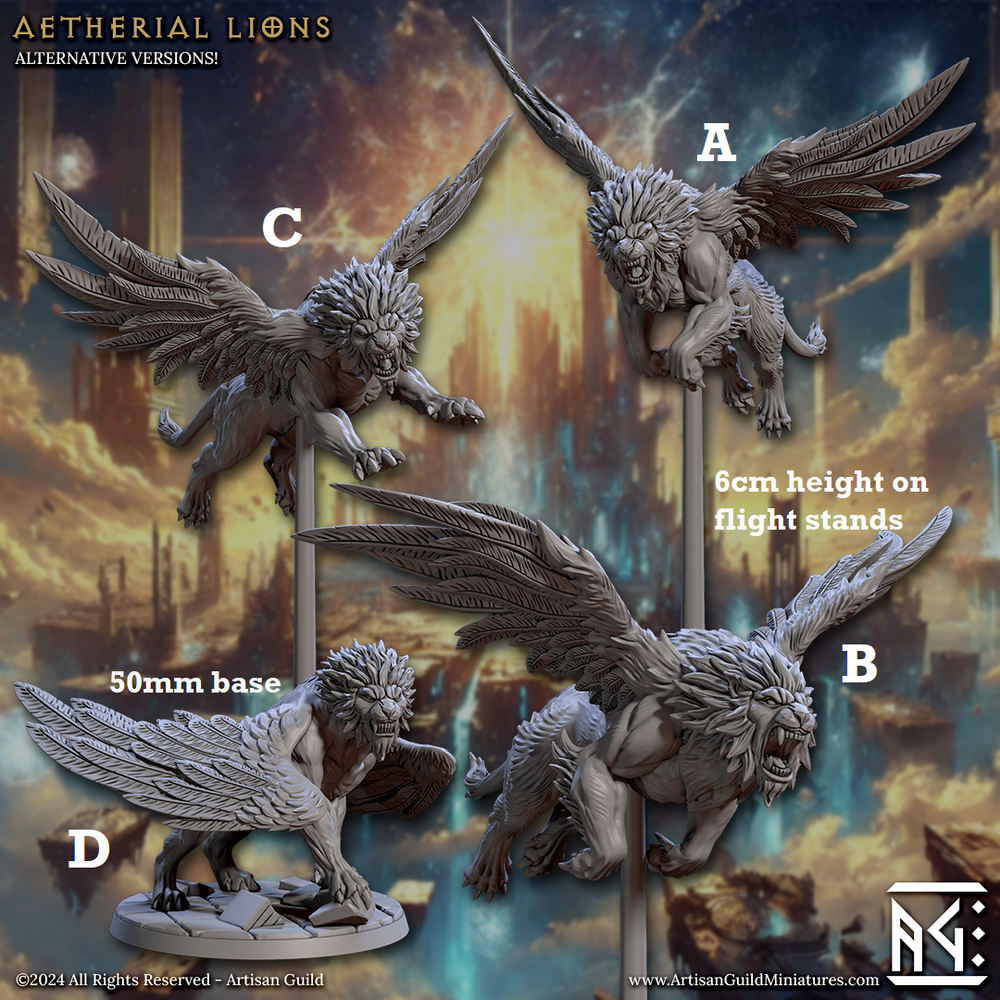 Wild Aetheral Lions (Lion Griffins) (Online Order Only)