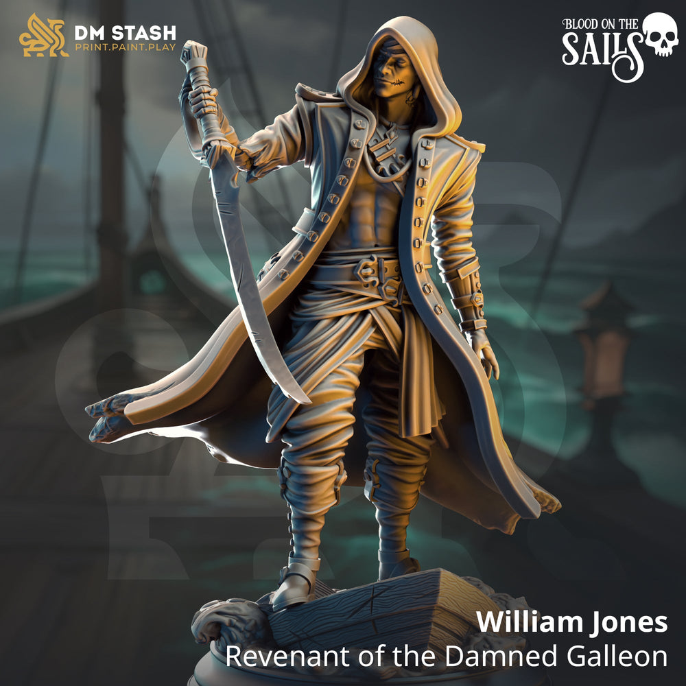 William Jones, Revenant of the Damned Galleon (Male Undead Pirate) (Online Only)