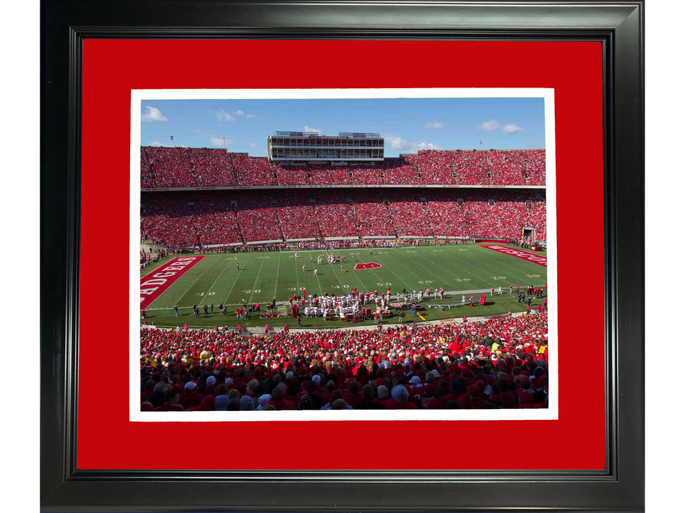 Framed Camp Randall Stadium Wisconsin Badgers 11"x14" NCAA Football Photo Professionally Matted