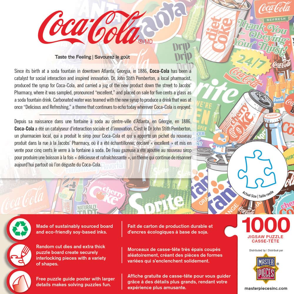 Coca-Cola - Taste the Feeling 1000 Piece Jigsaw Puzzle
