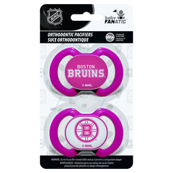 Boston Bruins - Pink Pacifier 2-Pack (ONLINE ORDER ONLY)