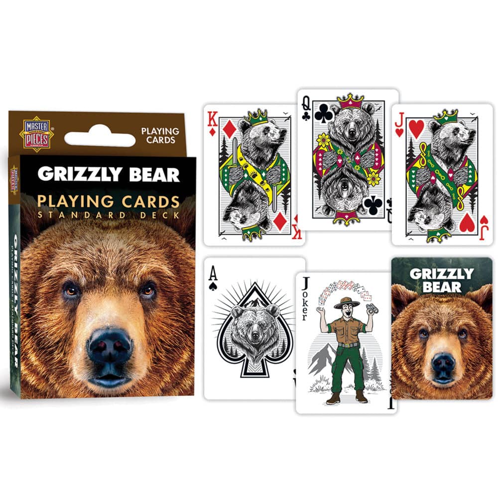 Grizzly Bear Playing Cards - 54 Card Deck