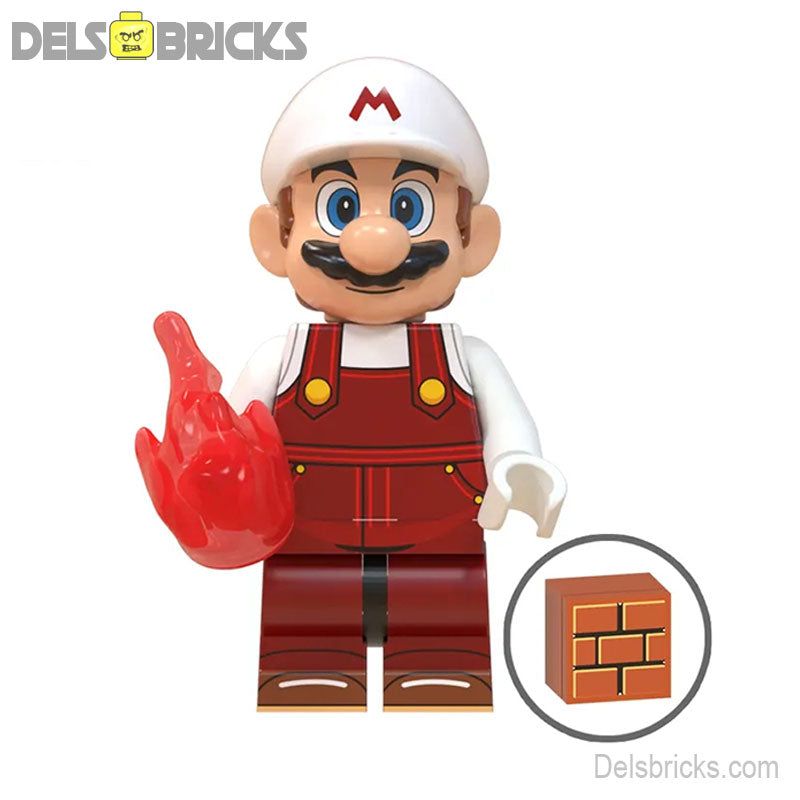 Fire Mario Brothers from Super Mario Lego Minifigures (ONLINE ORDER ONLY)