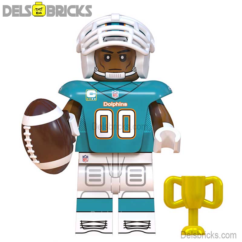Miami Dolphins NFL Football Teams Lego Minifigures Custom Toys (ONLINE ORDER ONLY)