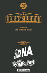 [FOIL] WONDER WOMAN #14 DAVID NAKAYAMA NYCC 2024 BLACK & GOLD EXCLUSIVE VIRGIN PREMIUM VAR  (10/23/2024) (ONLINE ORDER ONLY)