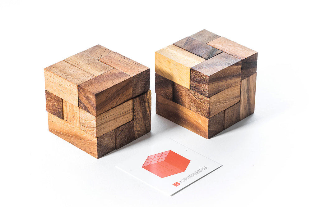 Soma Cube Puzzle - two sets with 50 challenge cards (Online Order Only)