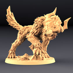 3D Printed Artisan Guild Vesdra on Gorefang (Worg) Orc Barbarians Set  28mm 32mm (Online Only)