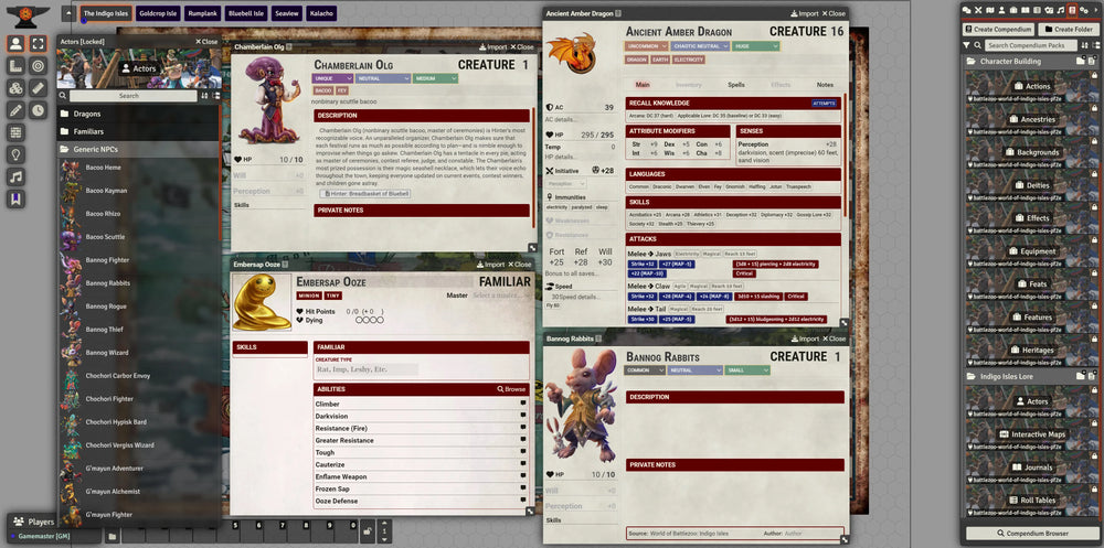 World of Battlezoo: Indigo Isles for Foundry VTT (Online Order Only)