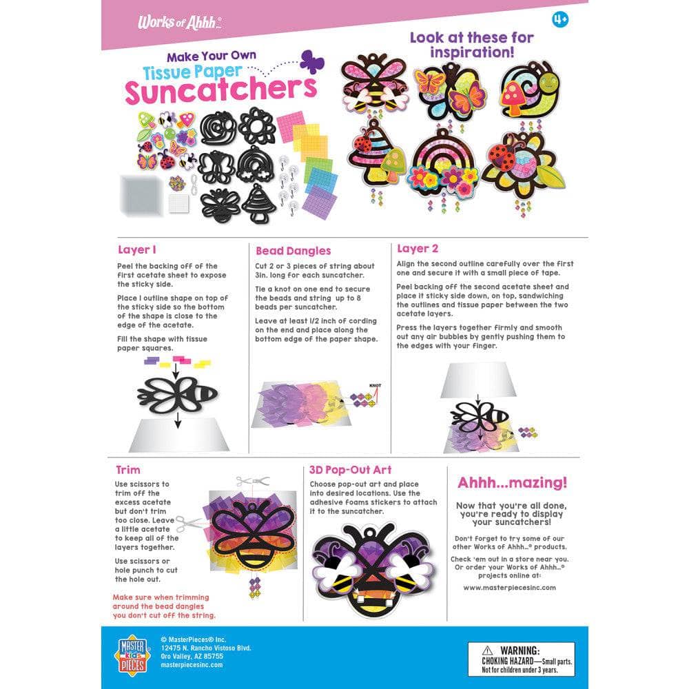 Tissue Paper Suncatchers Craft Kit