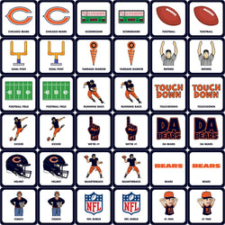 Chicago Bears Matching Game
