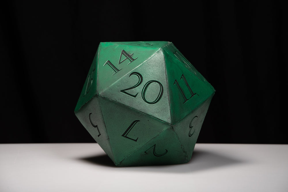 Giant D20 Die 10" Tall Display Prop (ONLINE ORDER ONLY)