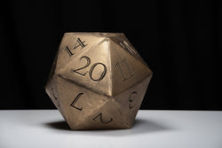 Giant D20 Die 10" Tall Display Prop (ONLINE ORDER ONLY)
