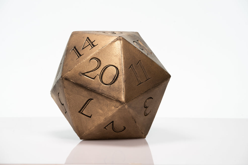 Giant D20 Die 10" Tall Display Prop (ONLINE ORDER ONLY)