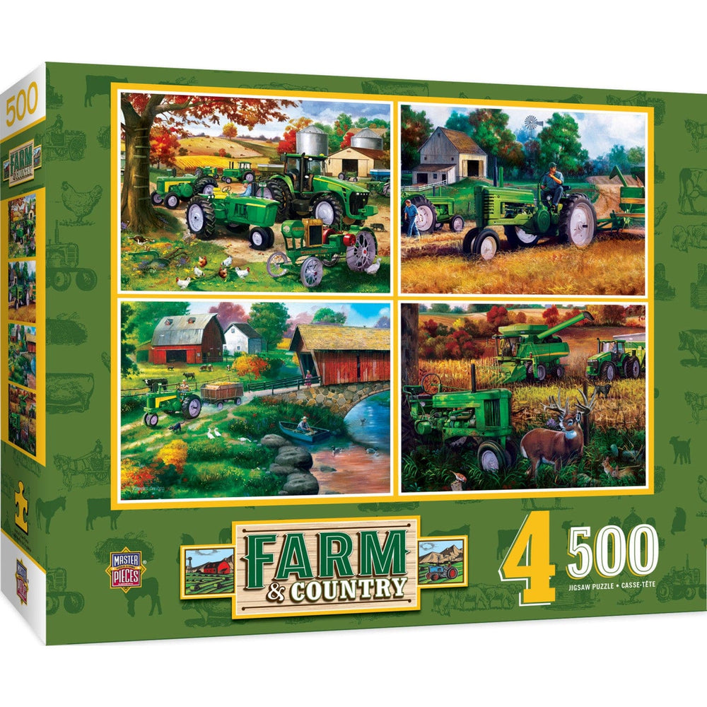 Farm & Country - 500 Piece Jigsaw Puzzles 4-Pack