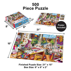 Maker's Nook - Fashion Dreams 500 Piece Jigsaw Puzzle