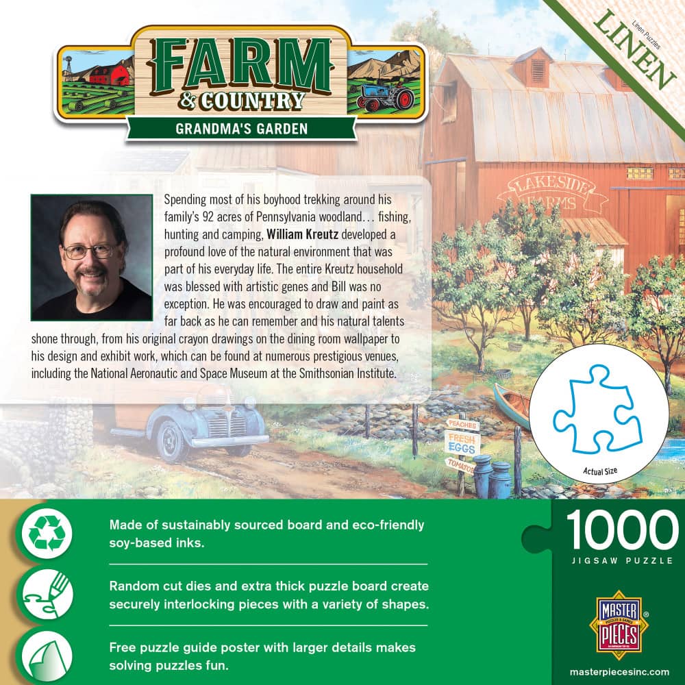Farm & Country - Grandma's Garden 1000 Piece Jigsaw Puzzle