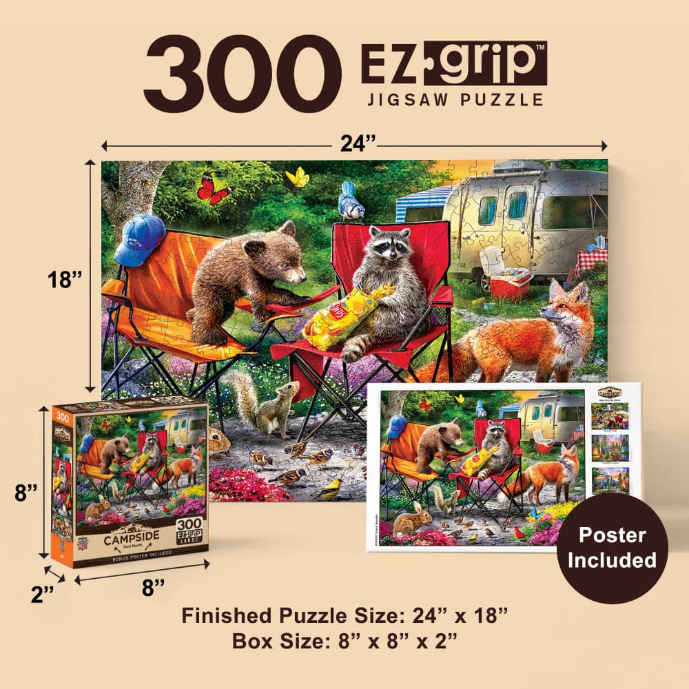 Campside - Snack Bandits 300 Piece EZ Grip Jigsaw Puzzle