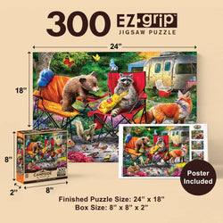 Campside - Snack Bandits 300 Piece EZ Grip Jigsaw Puzzle