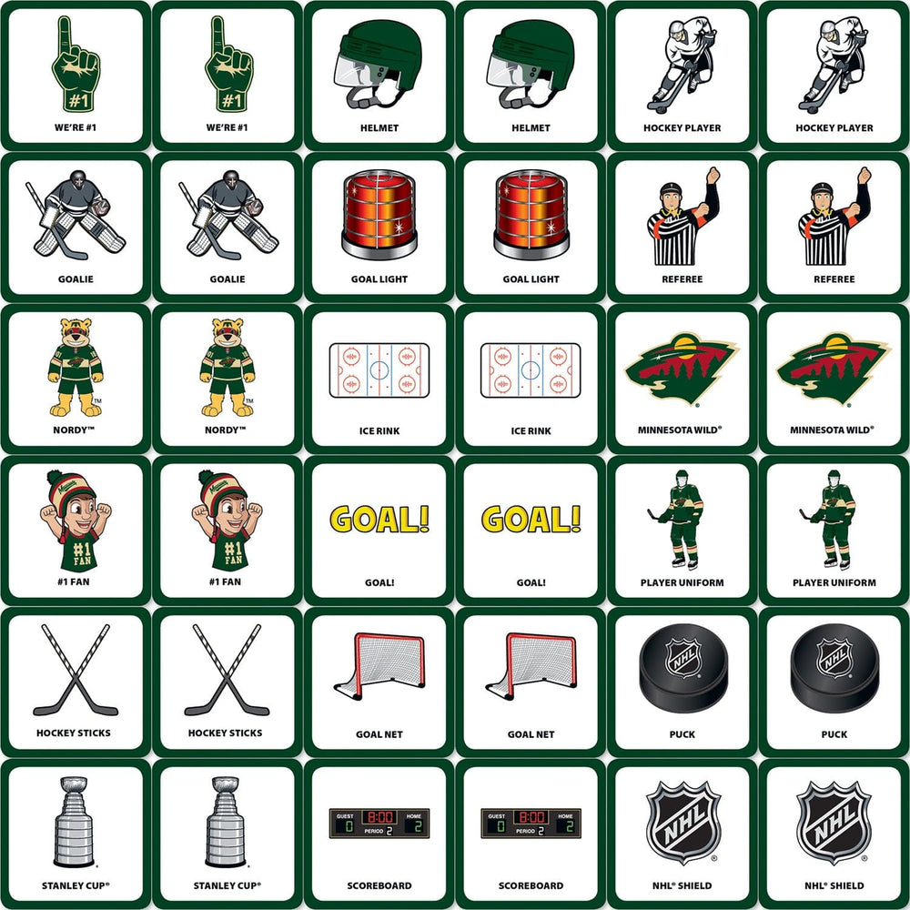 Minnesota Wild Matching Game