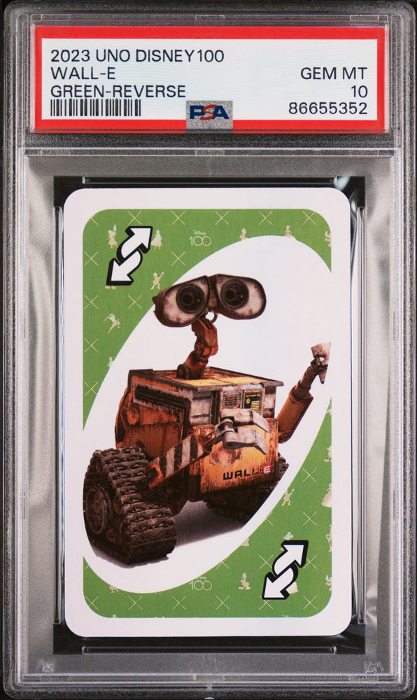 2023 UNO DISNEY 100 WALL E GREEN REVERSE PSA 10 (Online Order Only)