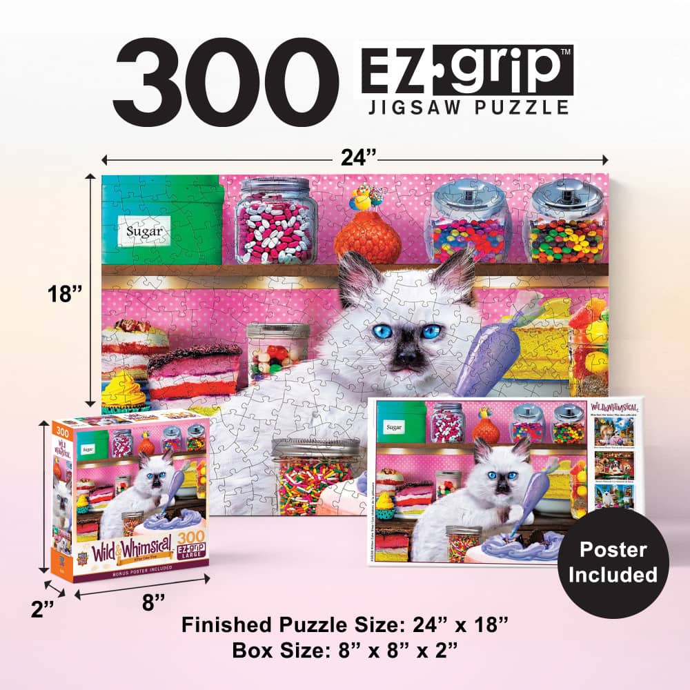 Wild & Whimsical - Kitten Cake Shop 300 Piece EZ Grip Jigsaw Puzzle