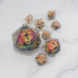 Xanathar's Eye |  7 Piece Moving Eye DnD Dice Set | Acrylic RPG Gaming Dice (ONLINE ORDER ONLY)