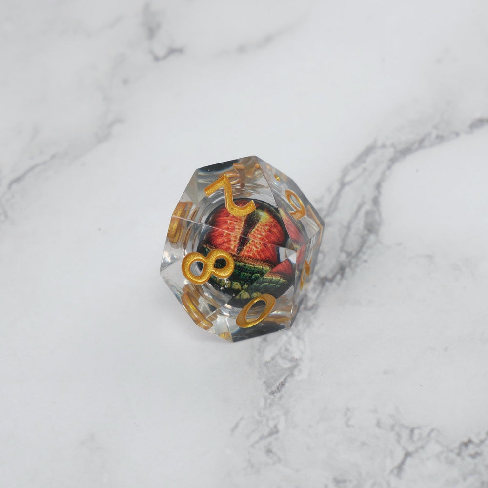 Xanathar's Eye |  7 Piece Moving Eye DnD Dice Set | Acrylic RPG Gaming Dice (ONLINE ORDER ONLY)