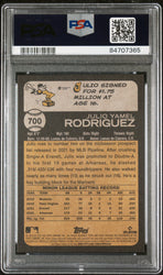 2022 TOPPS HERITAGE JULIO RODRIGUEZ  #700 - PSA 10 ROOKIE CARD (Online Order Only)