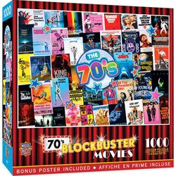 Blockbusters - 70's Movies 1000 Piece Jigsaw Puzzle
