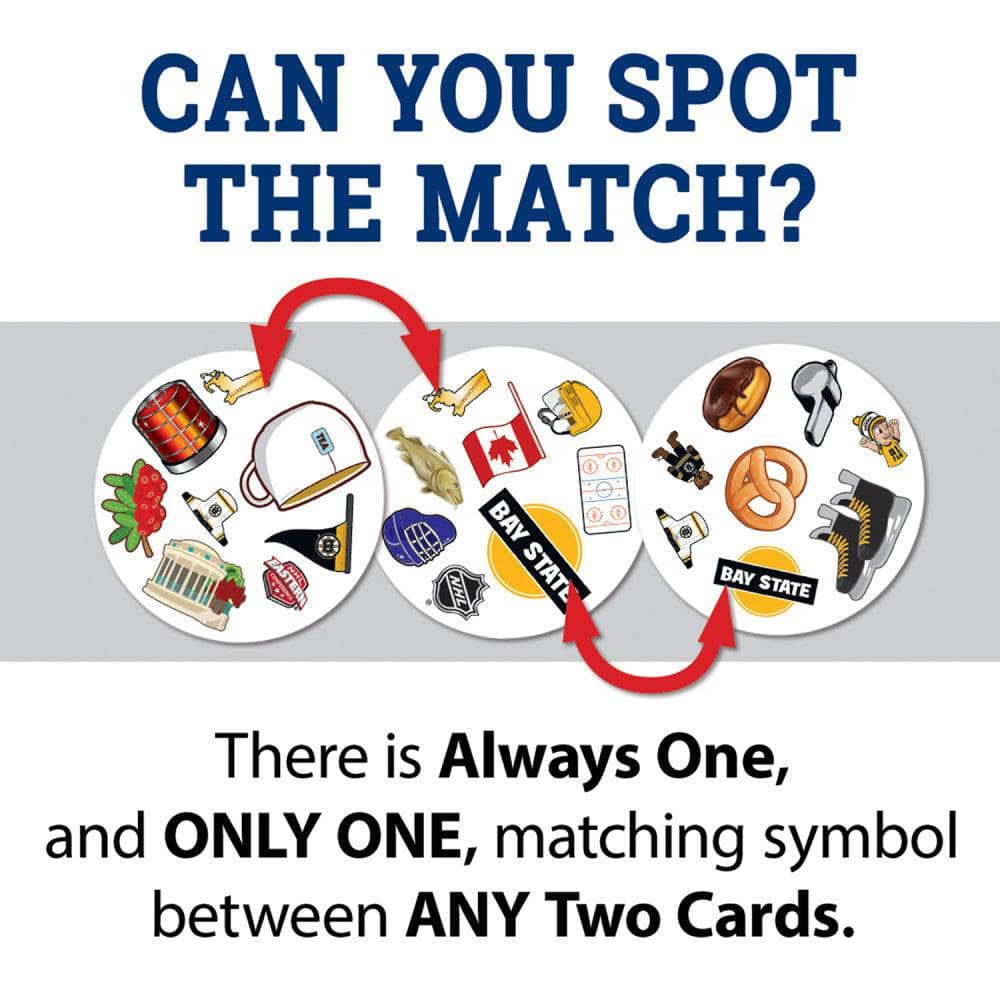 Boston Bruins Spot It! Card Game