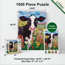 Quilted - Frolic in the Fields 1000 Piece Jigsaw Puzzle