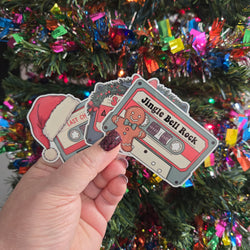 Vintage Christmas Music Cassette Stickers (ONLINE ORDER ONLY)