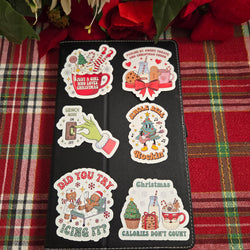 Fun Christmas Quote Stickers (ONLINE ORDER ONLY)