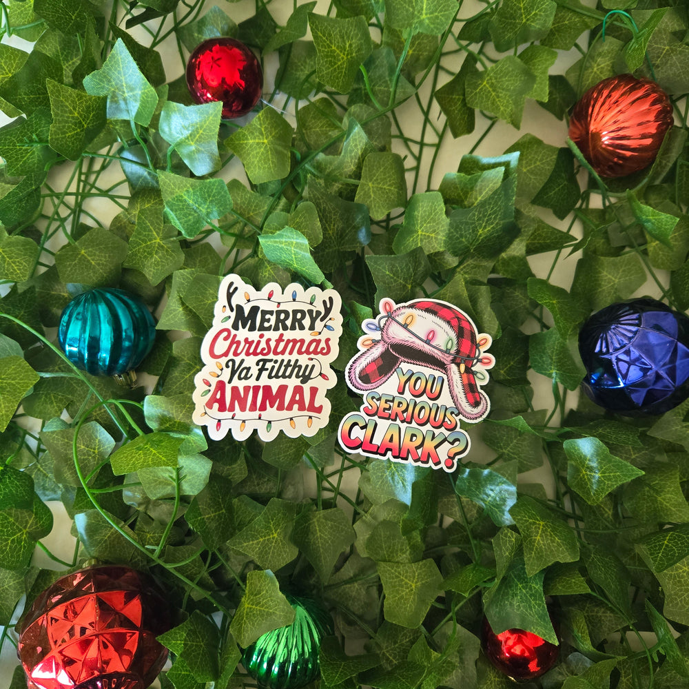Funny Famous Christmas Movie Quote Stickers (ONLINE ORDER ONLY)