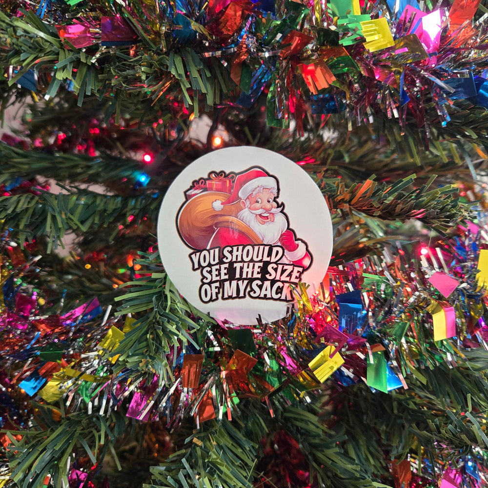 Round Cheeky Christmas Stickers (ONLINE ORDER ONLY)
