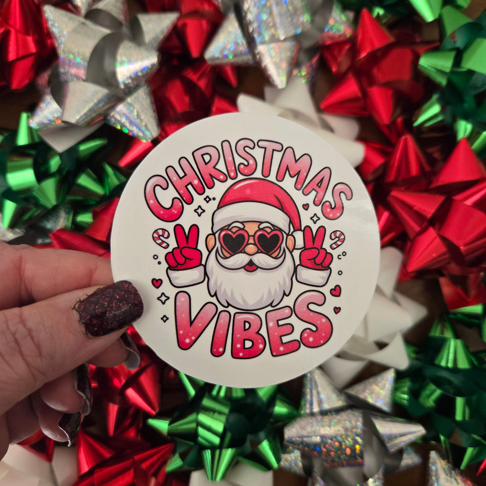 Round Cheeky Christmas Stickers (ONLINE ORDER ONLY)