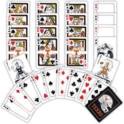 Texas Longhorns Neon Playing Cards - 54 Card Deck
