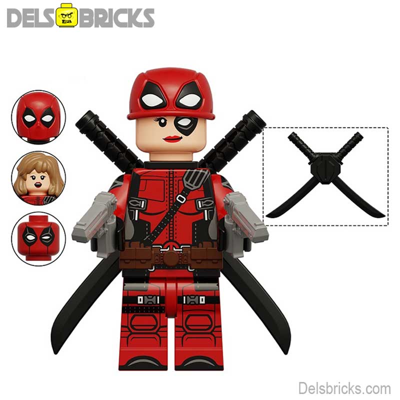 Lady Deadpool marvel Lego Minifigures Custom Toys NEW (ONLINE ORDER ONLY)