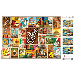 Vintage Posters - Coffee Lovers 1000 Piece Jigsaw Puzzle