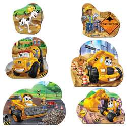 CAT - Caterpillar Mini Shaped Puzzles 6-Pack