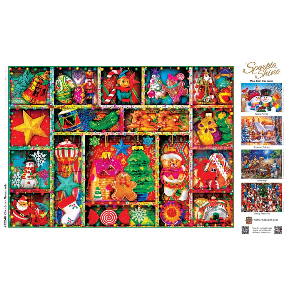 Sparkle & Shine - Christmas Ornaments 500 Piece Glitter Jigsaw Puzzle (ONLINE ORDER ONLY)