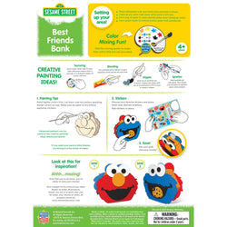 Sesame Street - Best Friends Bank Wood Craft & Paint Kit (ONLINE ORDER ONLY)