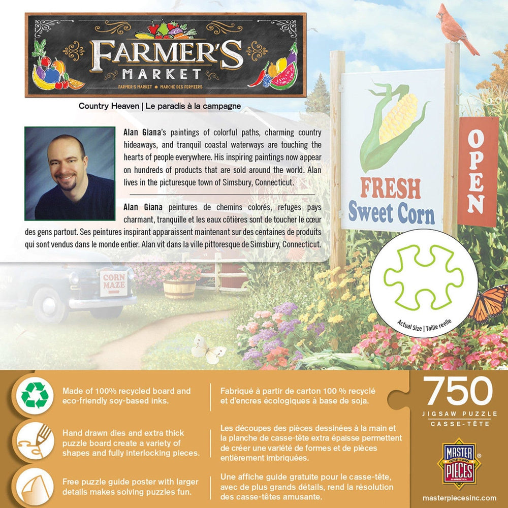 Farmer's Market - Country Heaven 750 Piece Jigsaw Puzzle (ONLINE ORDER ONLY)