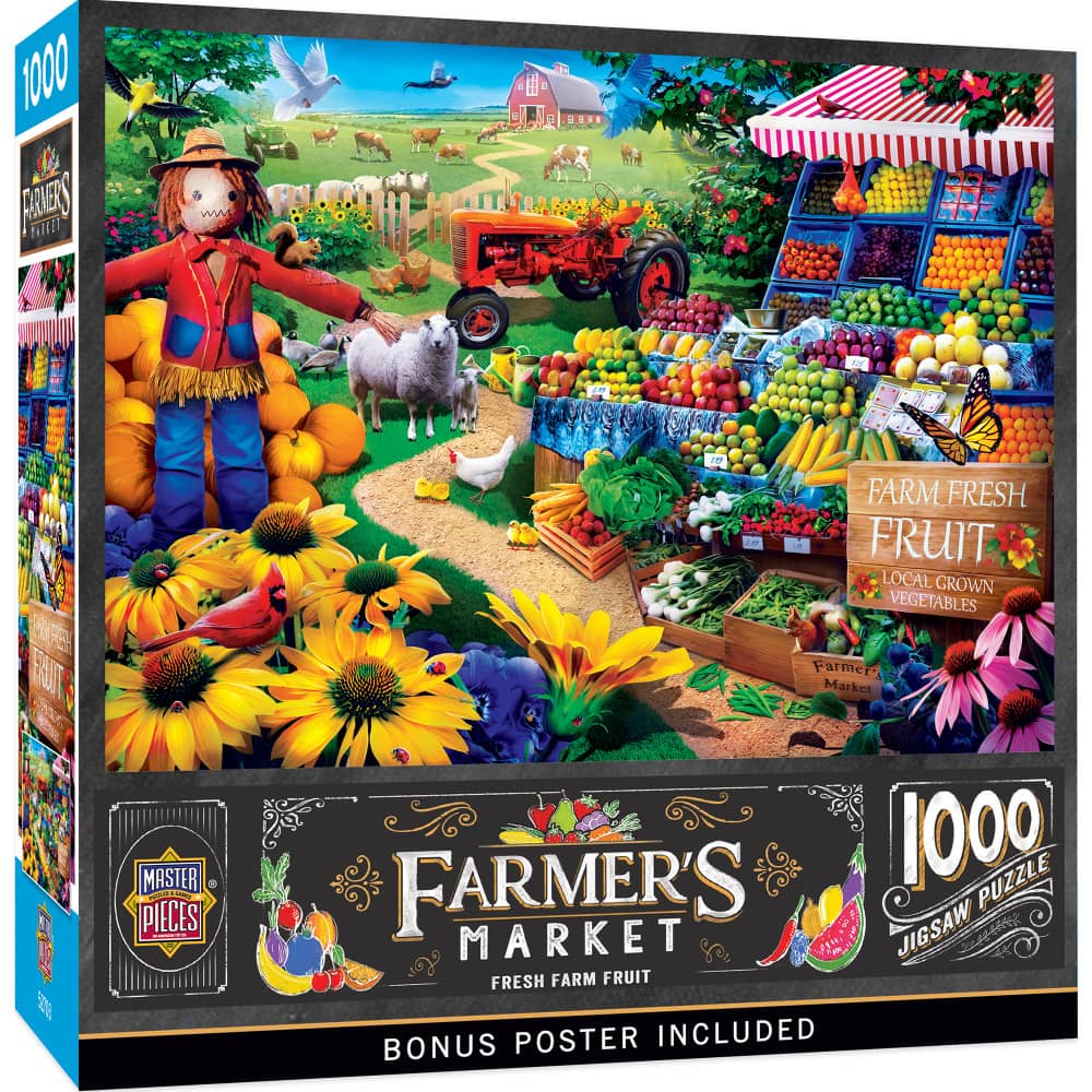 Farmer's Market - Fresh Farm Fruit 1000 Piece Jigsaw Puzzle