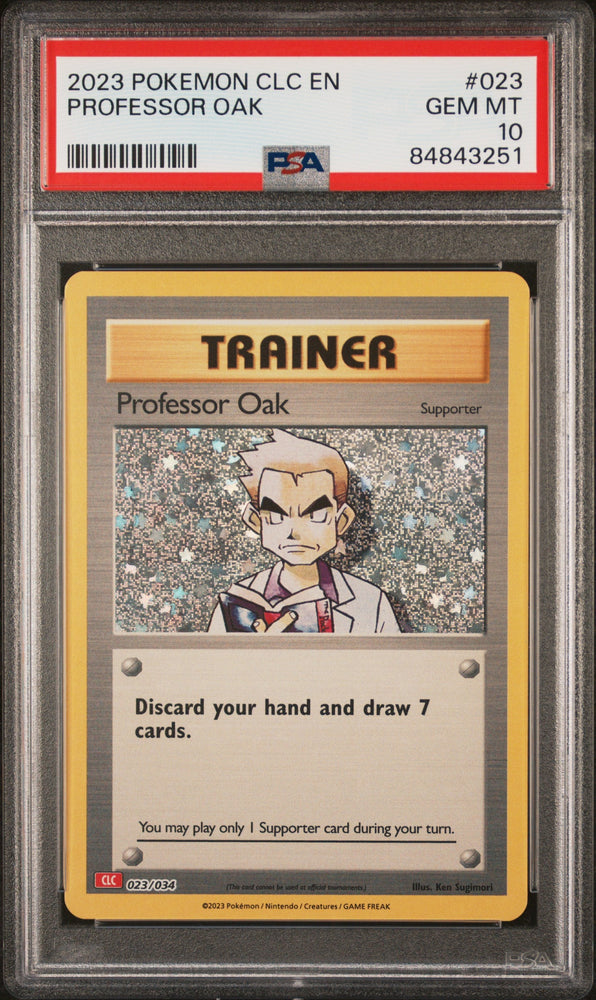 2023 POKEMON CHARIZARD & HO-OH ex DECK PROFESSOR OAK #23 PSA 10 (Online Order Only)