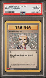 2023 POKEMON CHARIZARD & HO-OH ex DECK PROFESSOR OAK #23 PSA 10 (Online Order Only)