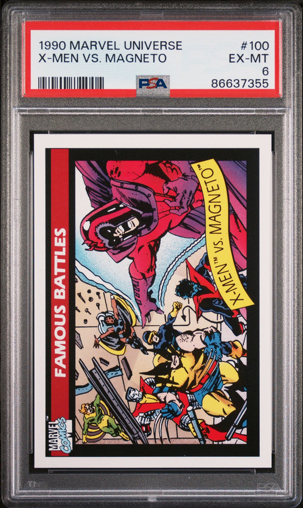 1990 MARVEL UNIVERSE X-MEN VS. MAGNETO  #100 - PSA 6 (Online Order Only)