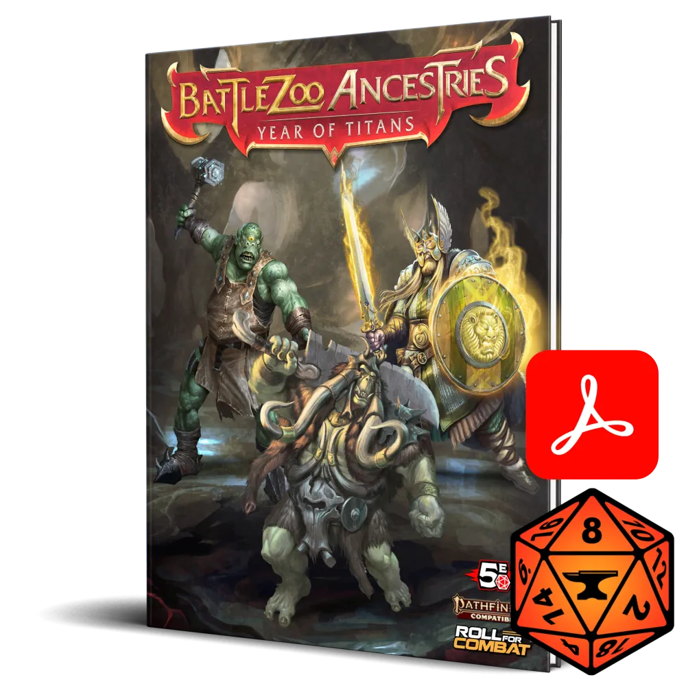 Battlezoo Ancestries: Year of Titans PDF & Foundry VTT (Online Order Only)
